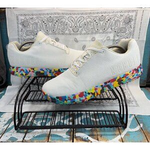 Nobull Impact Training Shoes White Graffetti Crossfit Weightlifting  Mens Sz 13